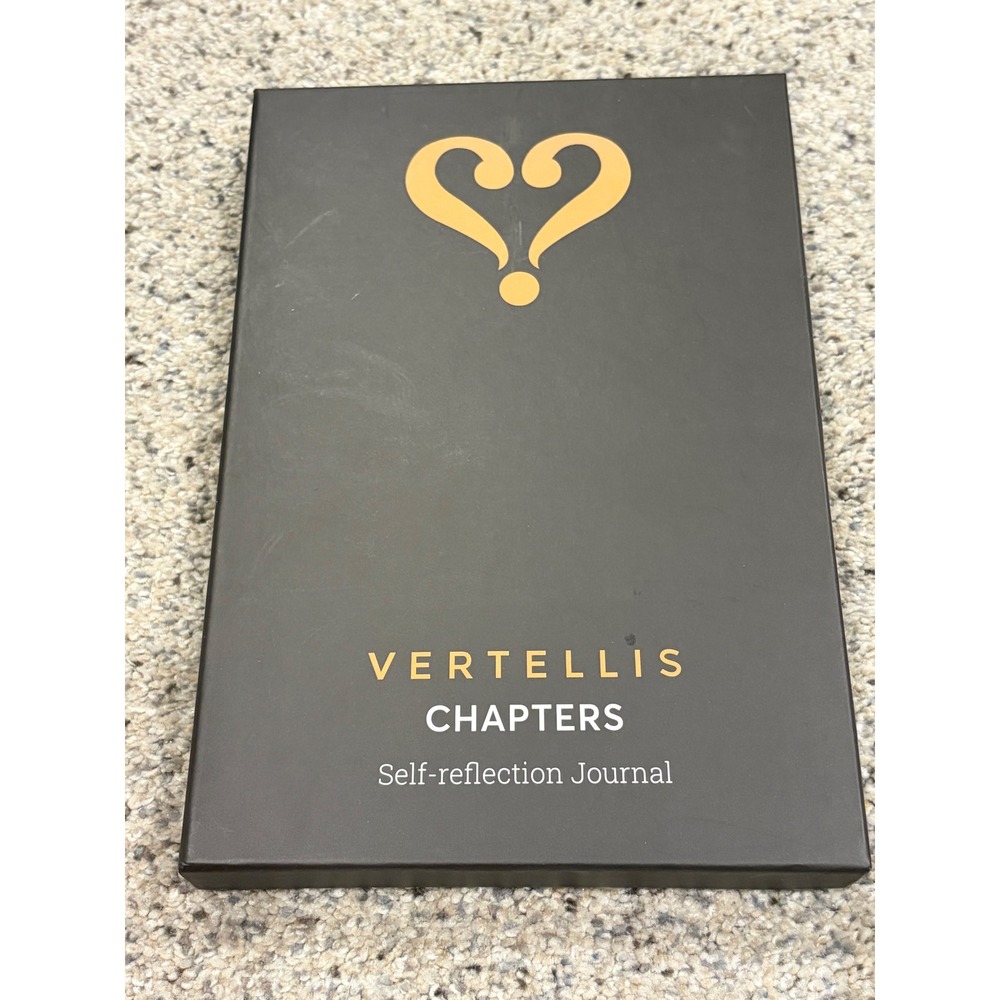 Vertellis NEW Chapters Self-reflection Journal Black Hardcover Mindfulness